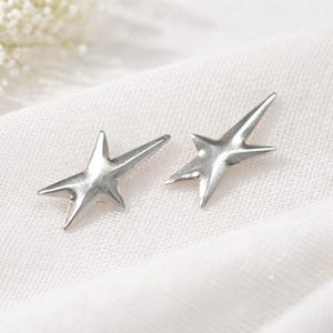 Orecchini Stella Argento 925, Ear Crawler Minimalista, Leggeri e Confortevoli, Gioielli Donna Moderni