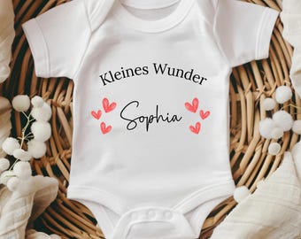 Personalize baby bodysuit with name, baby bodysuit short sleeve and long sleeve, gift birth, announce pregnancy, bodysuit baby, gift, wrap bodysuit
