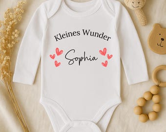 Personalize baby bodysuit with name, baby bodysuit short sleeve and long sleeve, gift birth, announce pregnancy, bodysuit baby, gift, wrap bodysuit