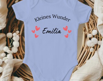 Personalize baby bodysuit with name, baby bodysuit short sleeve and long sleeve, gift birth, announce pregnancy, bodysuit baby, gift, wrap bodysuit
