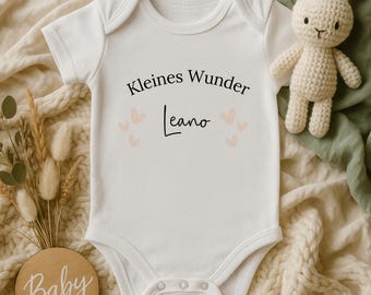 Personalize baby bodysuit with name, baby bodysuit short sleeve and long sleeve, gift birth, announce pregnancy, bodysuit baby, gift, wrap bodysuit