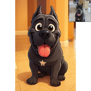 Funny Cartoon Caricature of Your Dog | Custom Digital Pet Portrait | Vibrant Personalized Dog Art | Unique Gift for Dog Lovers