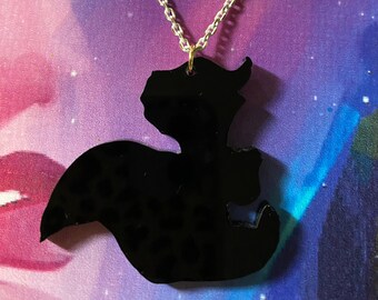 Flower Necklace (White Chain)