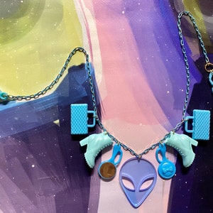Non Human Biologics Necklace (Teal)