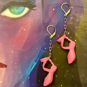 Ballet Shoes Earrings (Purple)