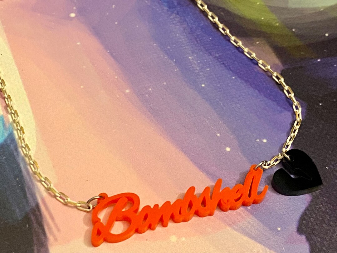 Bombshell Necklace (white Chain) - Etsy