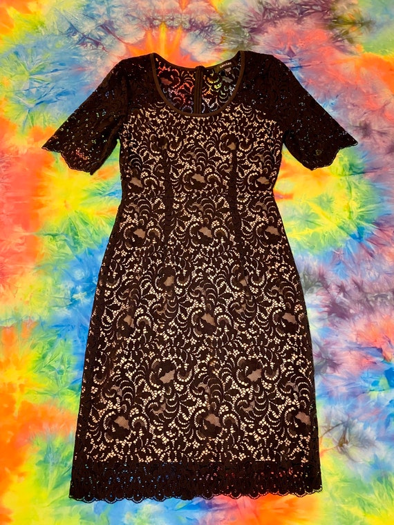 Black Lace Cocktail Dress - image 9