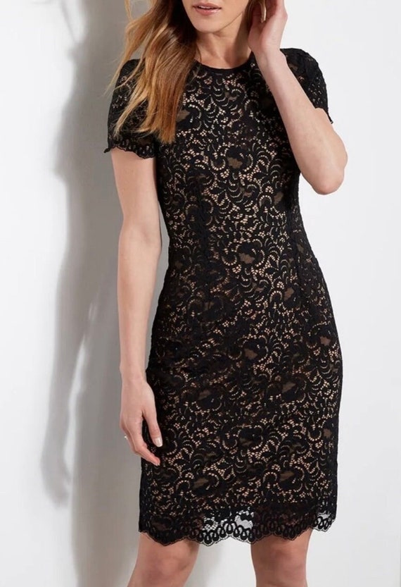 Black Lace Cocktail Dress - image 2