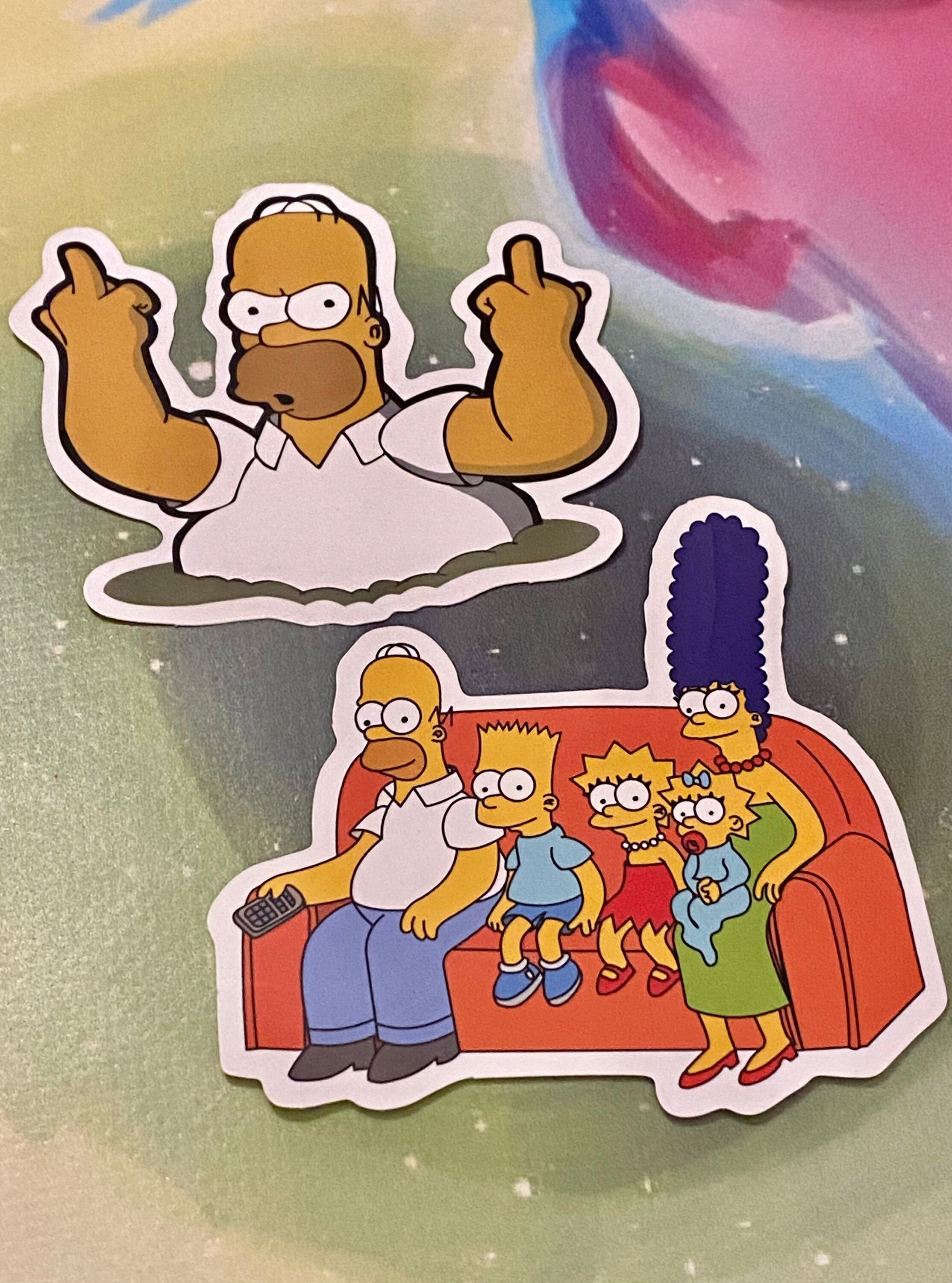 Simpson Vector Sticker Simpsons Stickers (2) - Etsy