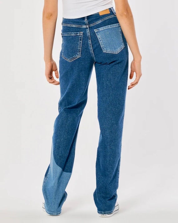 Two Toned Y2K Denim Jeans - image 7