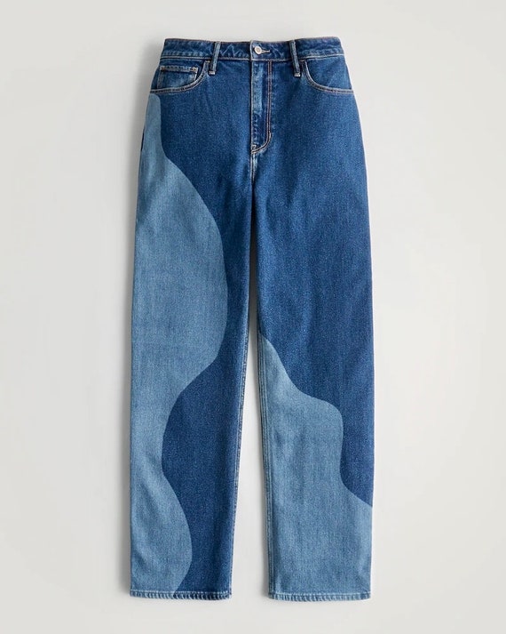 Two Toned Y2K Denim Jeans - image 8