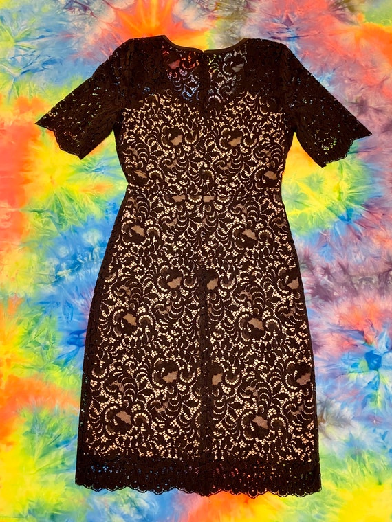 Black Lace Cocktail Dress - image 8