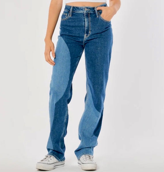 Two Toned Y2K Denim Jeans - image 6