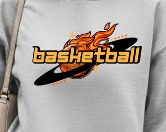 Basketball Planet Design PNG, Sport Shirt Design, Athletic Gift