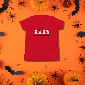 Kids Halloween Shirt, Halloween Gift, Halloween Ghost Tshirt, Spooky Season Cat Tee