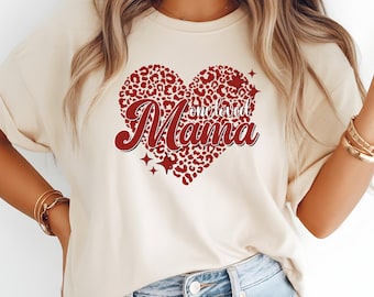 One Loved Mama and Mini Heart Valentine PNG, Matching Family Designs