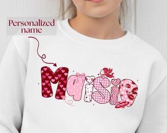 Personalized Valentine Name PNG, Custom Cupid Heart Design, Romantic Printable Gift
