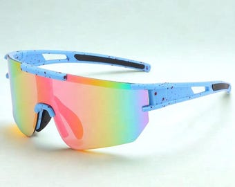 Premium Sport Sunglasses - Men's & Women's - UV Protection - Cycling and Running - Comfort, Performance - Ideal for Sports and Outdoor Activities