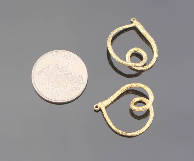 Jewelry findings Matte Gold Tarnish resistant Twisted Rope Etsy