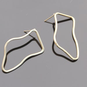 Partihandel med runda örhängen i guld, kaskadformade örhängen, infattning, hängen, 2 st, GM52601
