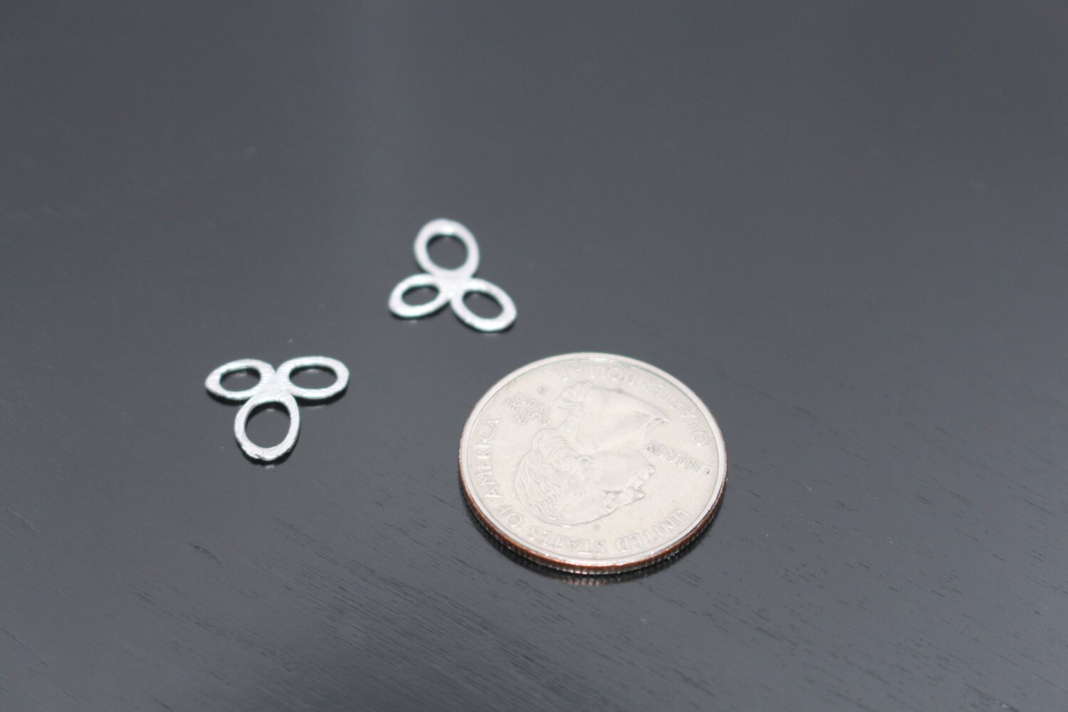 Wholesale Supplies, Matte Silver Small 3 Leaf Flower Wholesale Supplies, Matte Silver Small 3 Leaf Flower