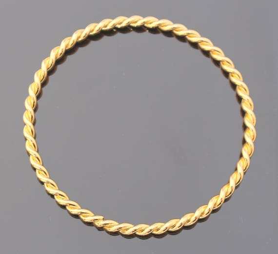 アクセサリー GENERAL THE ROPE BANGLE Amazon.com: Jewels By Lux 14K Yellow Gold 7.7mm Polished