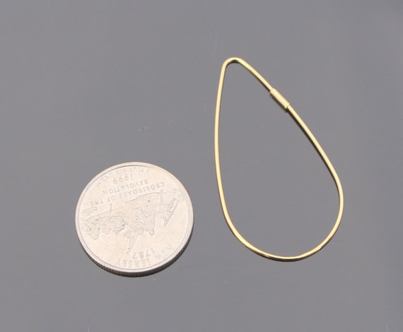 Earring Supplies, Plain Teardrop Drop Earring Hoop, Earring Ear Wire, Hook  Earrings Earwire, Earring Findings, 2 pc, JKK8943