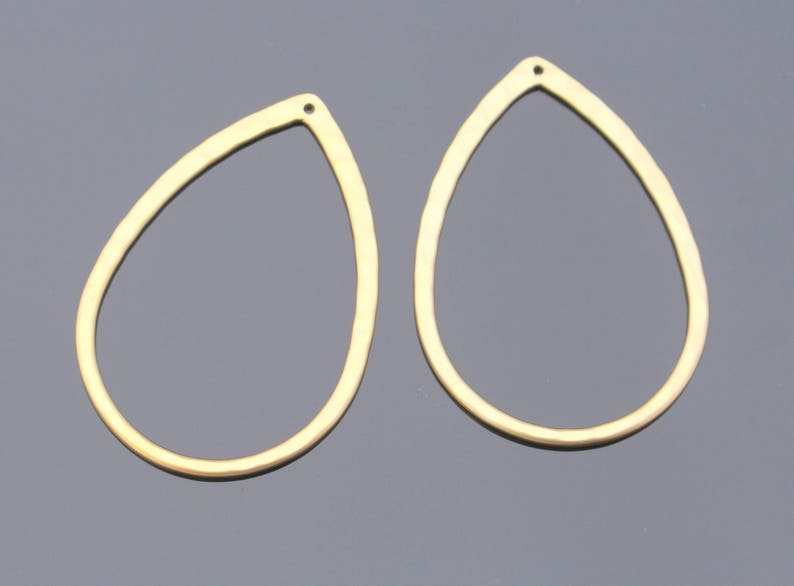 Jewelry Findings Matte Gold Tarnish Resistant Hammeted Etsy