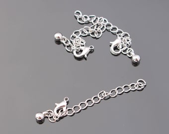 Silver Tarnish resistant Chain Extender, 10 pc, BB21665