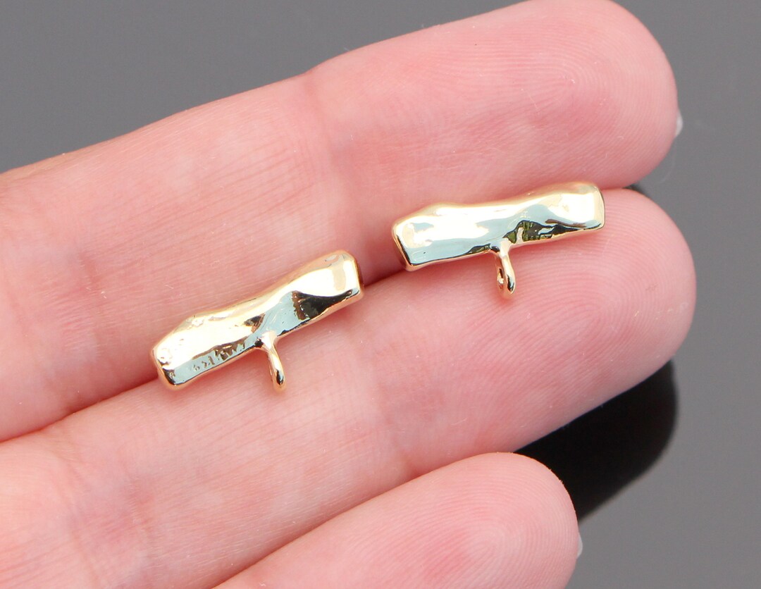gold-hammered-bar-earrings-vertical-bar-earrings-bar-stud-etsy
