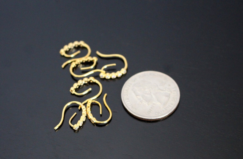 Wholesale Gold Crystal Earwires Earrings Post Findings | Etsy