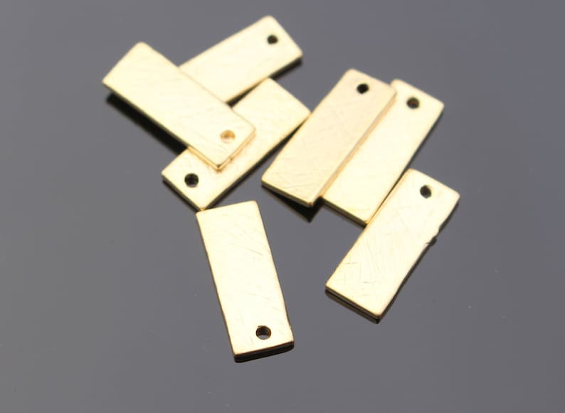 Vertical Stamping Bar Name Plate Matte Gold Scratched Bar Etsy