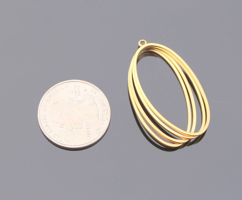 Jewelry findings Matte Gold Tarnish resistant Multiline Etsy