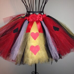 Queen of Hearts Tutu-red-tutu-queen of Hearts-alice in - Etsy