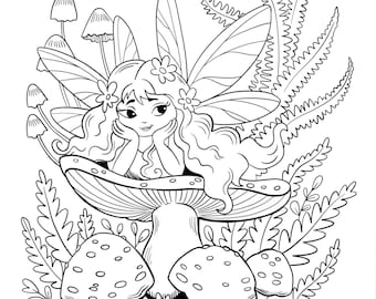 Fairy Coloring Page