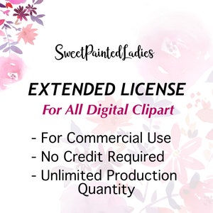 Kommerzielle Lizenz für ALLE digitalen Clipart - Kein Kredit erforderlich - Unbegrenzte Produktionsmenge-Clipart-Lizenz
