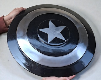 Captain America Black Shield Replica | Avengers Cosplay, Display & Gift