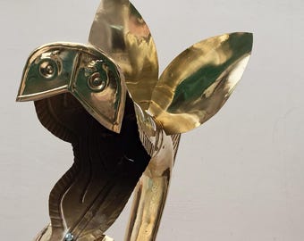 中世の真鍮製カルニクスは完全に演奏可能 - デスクフォードデザインに