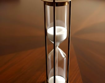60 minuter antik mässing timglas sandtimer vintage sandklocka skrivbord heminredning
