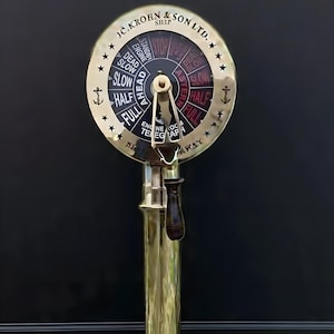 43 inch Brass Ship Engine Telegraph – Maritime Nautical Order Telegraph Decor