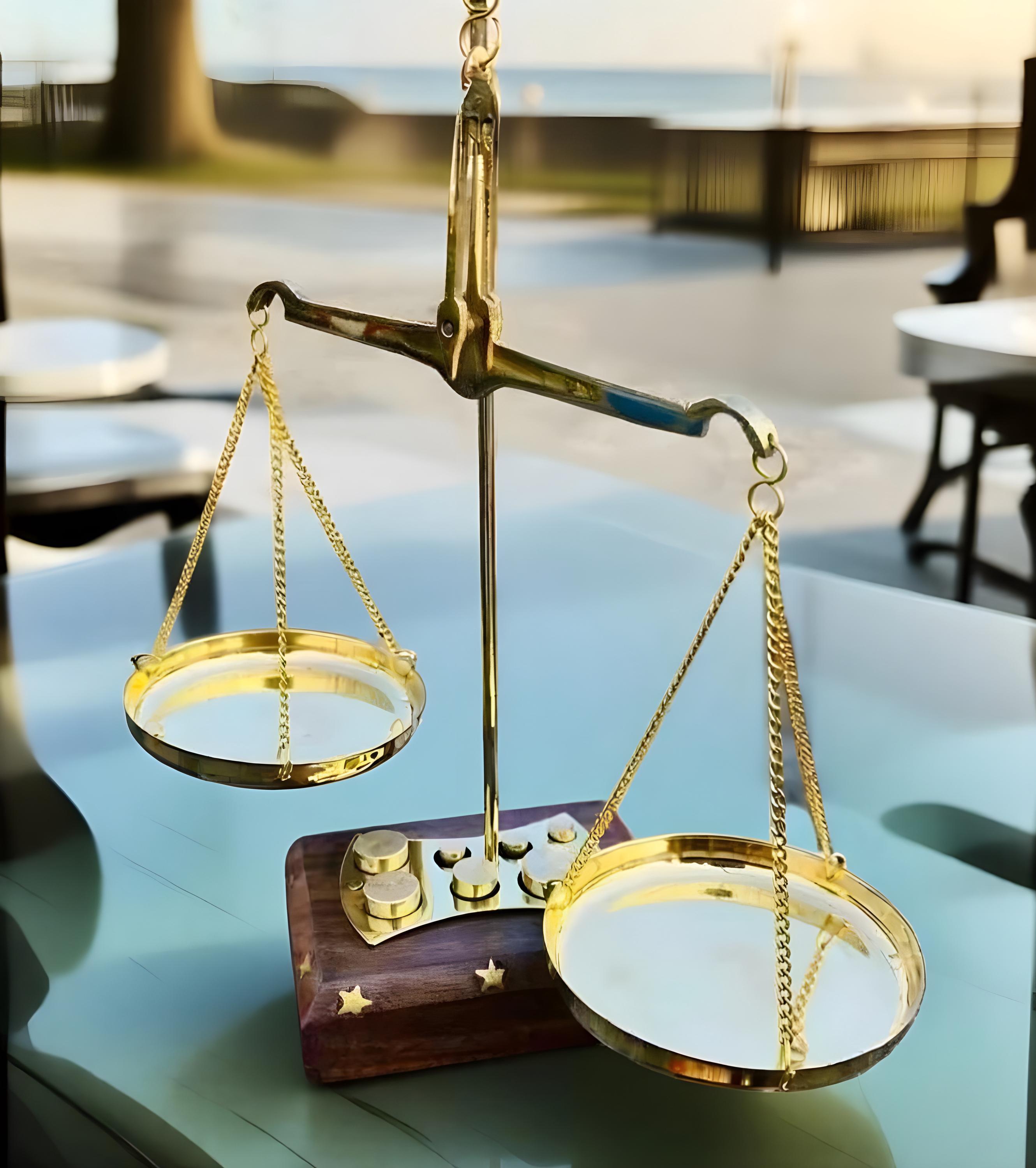 アンティーク真鍮製薬用天秤 ヴィンテージ装飾計量スケール 7つの重量