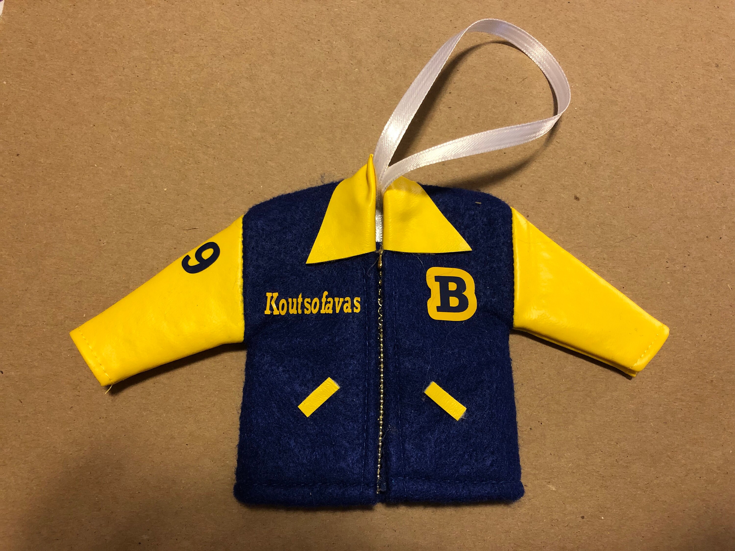 Varsity CUSTOM Letterman Jacket Miniature Ornament School Etsy