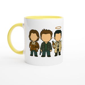 Supernatural Sam, Dean, Castiel Design Anti-Possession Mug | Perfect Gift for Fans