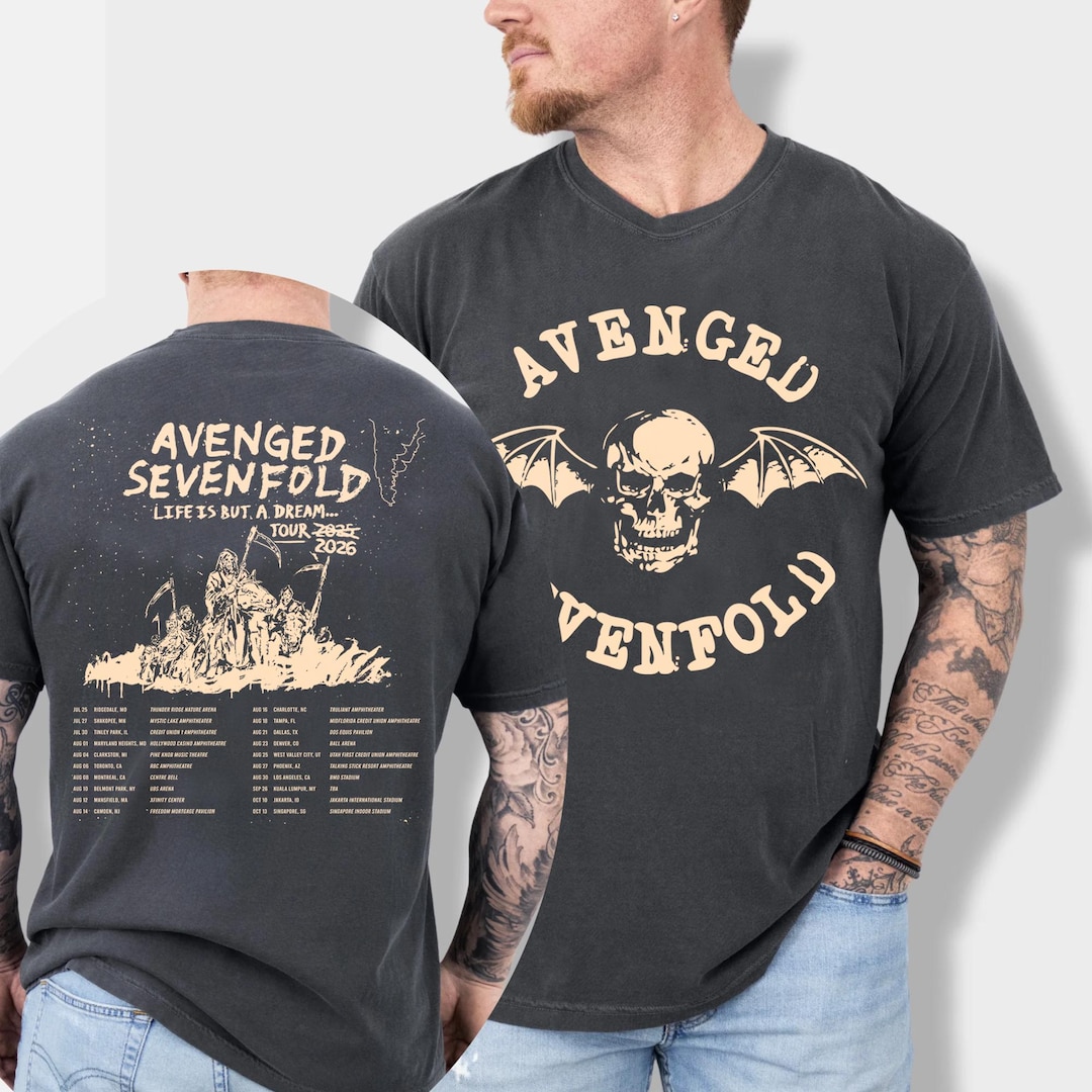 Avenged Sevenfold Life is but A Dream Tour 2026 T-shirt, A7X Band Shirt ...