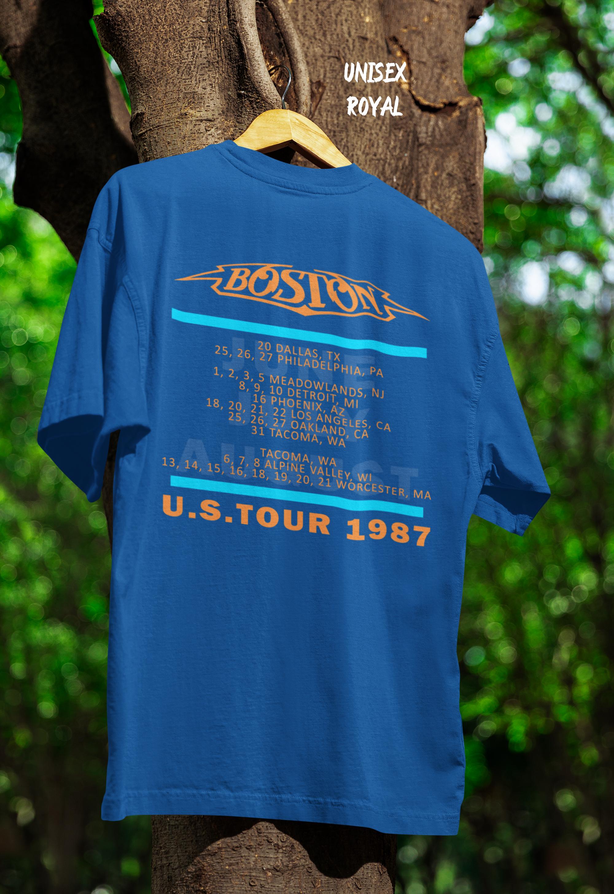 【80s】　BOSTON ボストン　1987年USツアーTシャツ　USA製　L Boston U.S. Tour 1987 T Shirt, Classic Rock Band Concert Tee