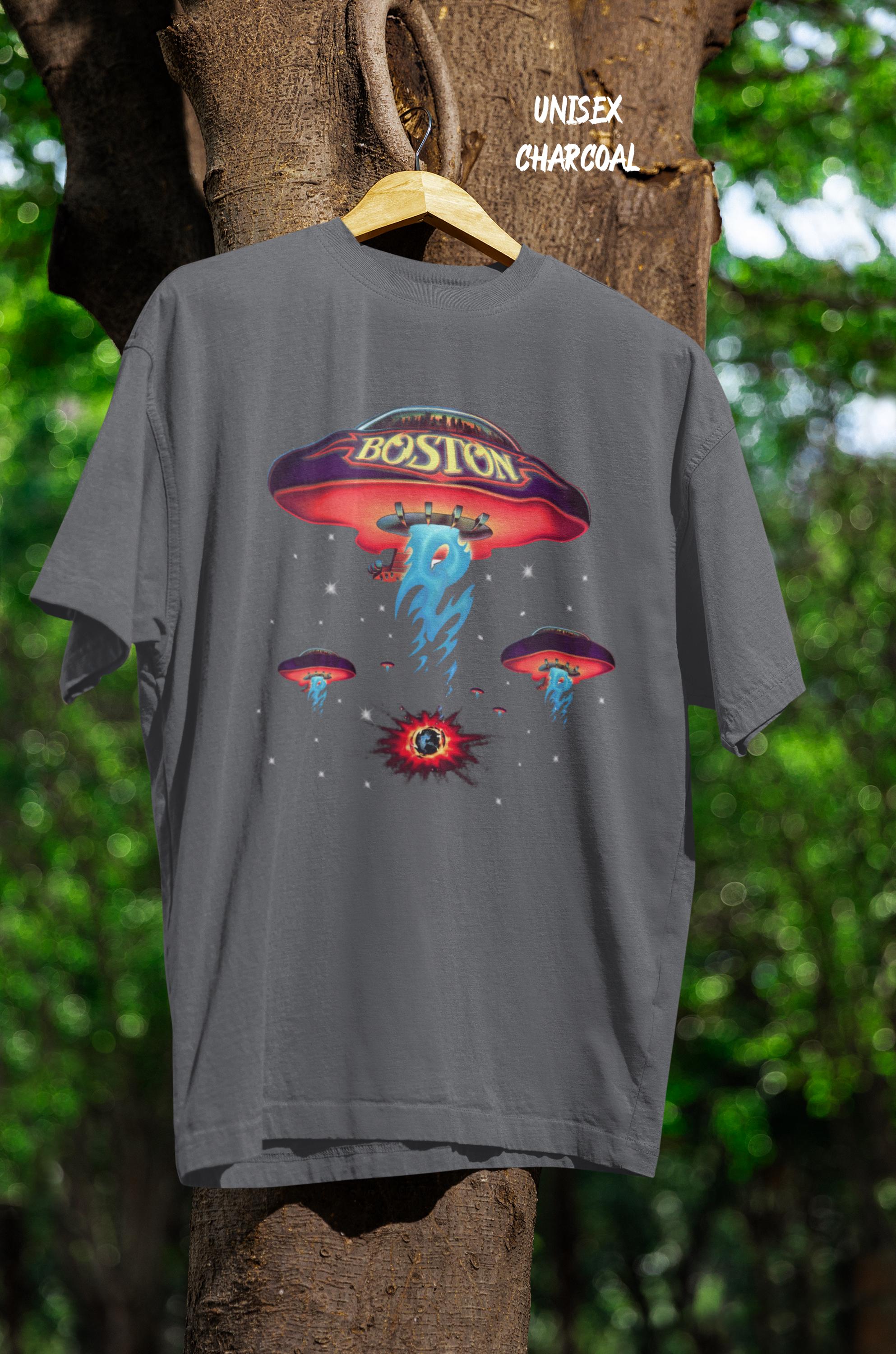 Boston U.S. Tour 1987 T Shirt, Classic Rock Band Concert Tee