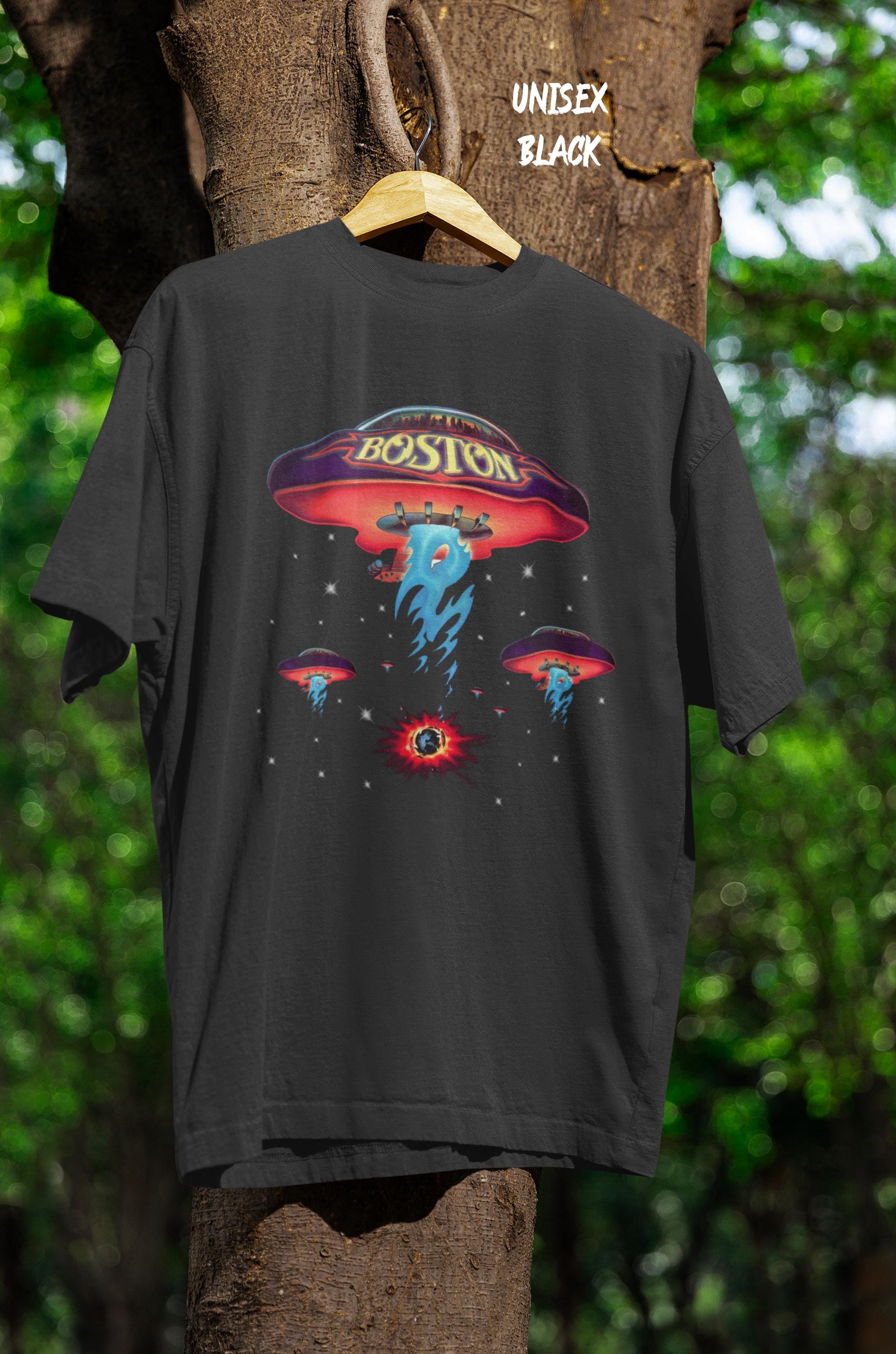 Boston U.S. Tour 1987 T Shirt, Classic Rock Band Concert Tee