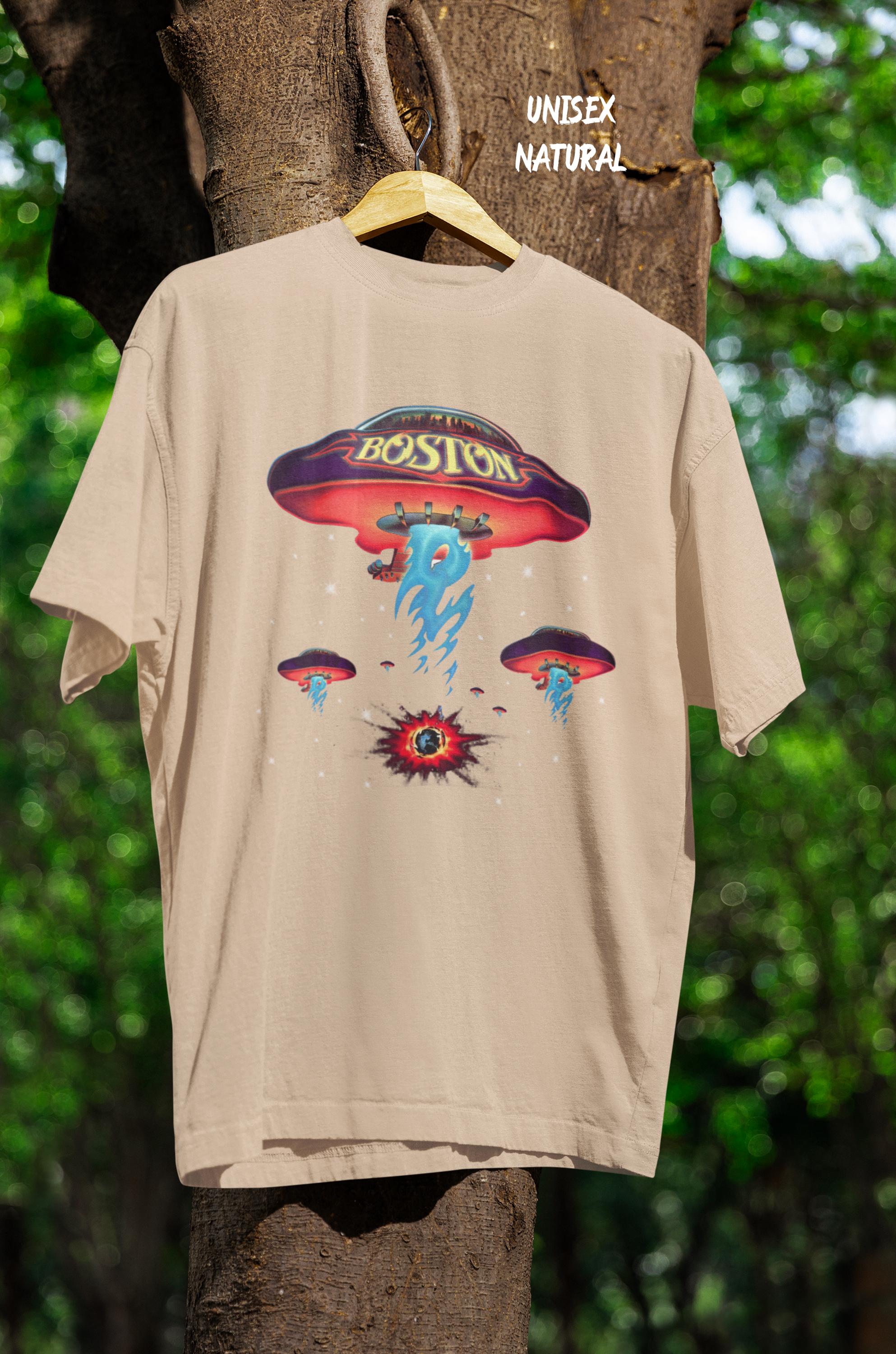 Boston U.S. Tour 1987 T Shirt, Classic Rock Band Concert Tee