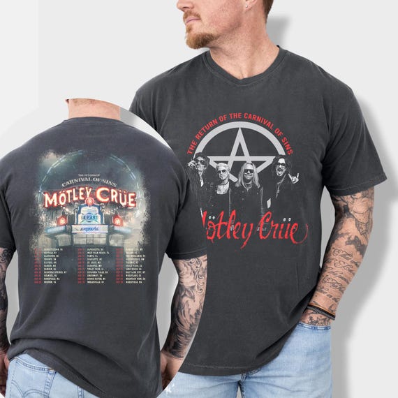 Mötley Crüe the Return of the Carnival of Sins Tour 2026 T Shirt