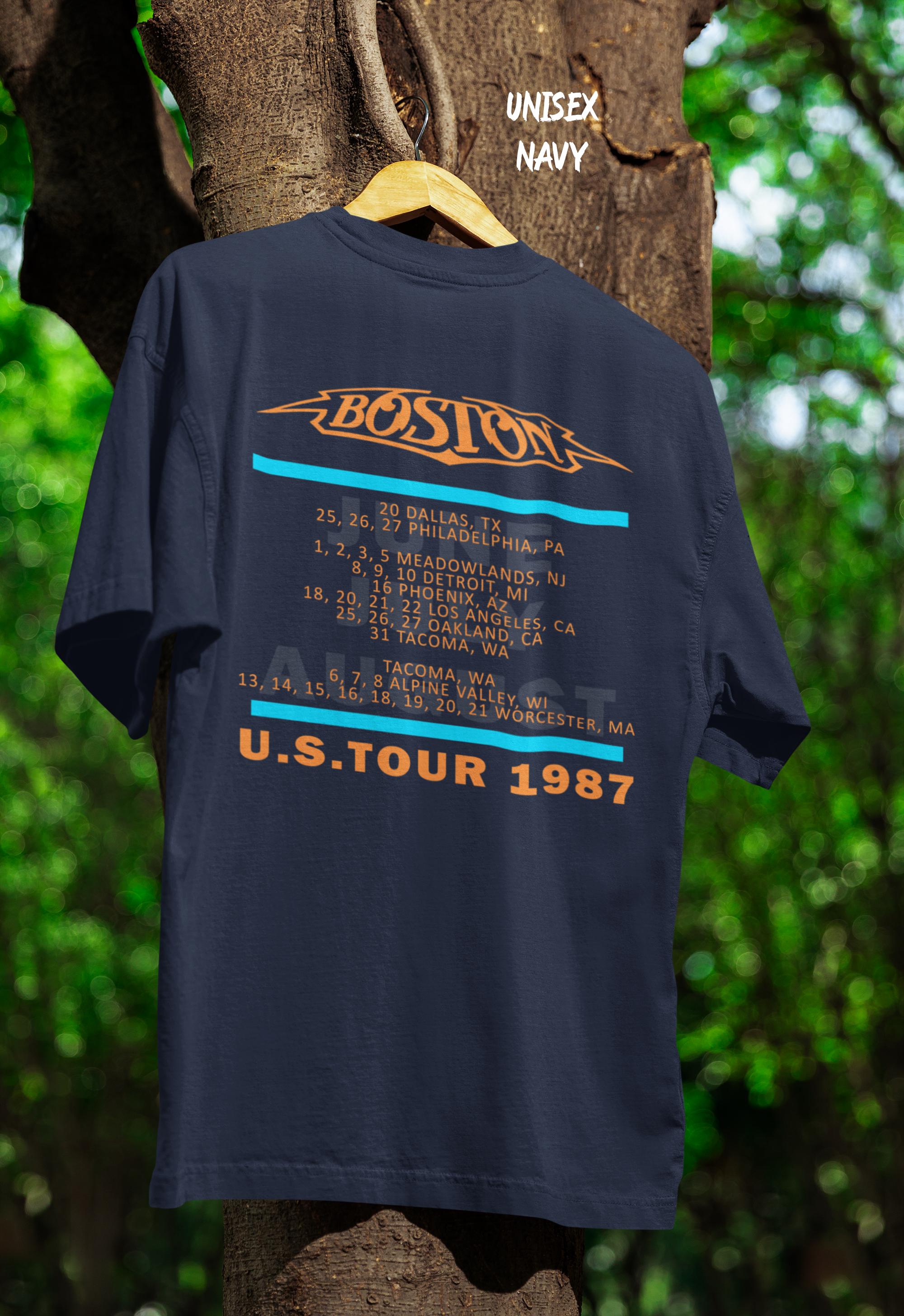 ボストン U.S. TOUR 1987 Tシャツ　ビンテージ　オリジナル Boston U.S. Tour 1987 T Shirt, Classic Rock Band Concert Tee